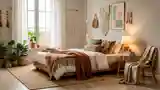 Wysoki styl boho w sypialni