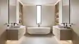 Minimalist Bathroom with Stone