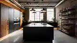 Industriálny kokpit z czarnego marmuru