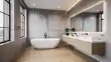 Łazienka Loft z betonem