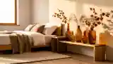 Japandi Bedroom with Wood