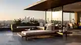 Dachowy Salon W Nowoczesnym Stylu