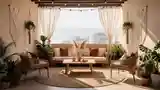 Boho Taras z Wizytą Morska
