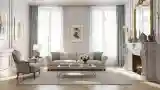 Elegancki Salon z Marmurem