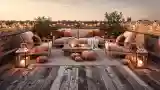 Loft Terrace with Warm Lighting