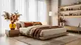 Japandi Bedroom Bathed in Natural Light