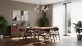 Wnętrze Jadalnia z Drewnem