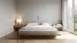 Minimalist Bedroom with Wood Accents