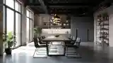 Nowoczesny salon w stylu loftowym