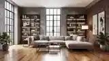 Loft z betonem i cegłą