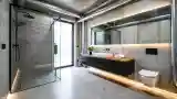Przemysłowy Wnętrze Przestronnej Sypialni