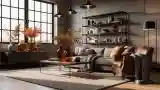 High-End Industrial Living Room
