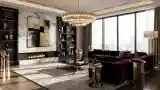 Pomarańczowo-Marmurowy Salon Glamour