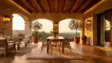 Elegant Outdoor Dining Terrace