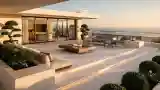 Modern Luxury Terrace with View