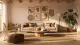 Elegant Bohemian Living Room