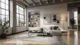 Loft Z Marmurami i Drewnem