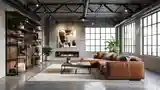 Elegant Industrial Living Room