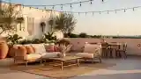 Bohemian Terrace with Bamboo Furniture