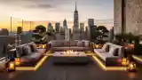 Luxury Terrace with Urban Panorama