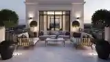 Elegancki balkon z widokiem