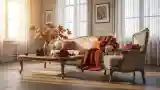 French Country Living Room with Warm Light