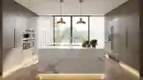 Marble Kitchen with Underfloor Lighting