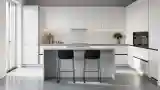 Minimalistyczna Kuchnia w Białym Wzorze