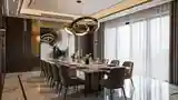 Elegancki Salon Jadalny z Marmurem