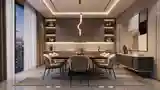 Zakwaterowany salon do jedzenia