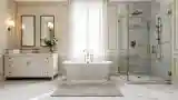Luxurious White Marble Bathroom