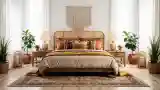 Sypialnia w stylu boho