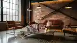 High-End Industrial Living Room