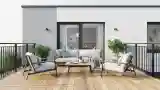 Terrasa Skandynawska z Drewnem