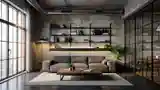 Elegant Industrial Living Room