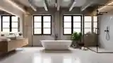 Łazienka Loft z Betonem