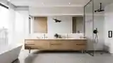 Minimalist Mid Century Modern Bathroom