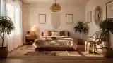 Wysoki styl boho w sypialni