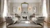 Classic Parlor with Ornate Fireplace