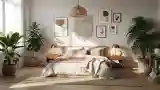 Bohemian Bedroom with Natural Textures