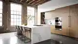 Kuchnia Loft z Marmurowym Wysokim Blatem
