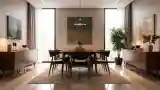 Dining Room with Wood and Metal