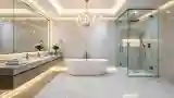 Łagodna elegancja kąpielowni