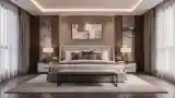 Luxury Bedroom with Marble Accents