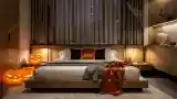 Japandi Bedroom with Halloween Touches