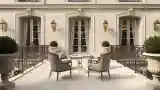 Balkon z eleganckim wnętrzem