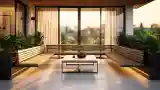 Wood and Greenery Terrace Lounge