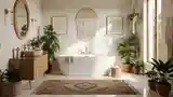 Bohemian Bathroom with Natural Textures