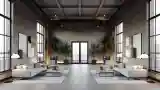 Salon Industrial z Cegłą