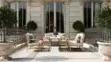 Classical Terrace with Gold and Marble